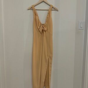 Abercrombie & Fitch Tan Maxi Dress